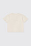 Girl's Crew Neck Ecru T-Shirt - 2