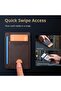 Mens RFID Blocking Slim Bifold Wallet Minimalist Leather Small Wallets for Men with Cash Poc - 4