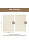 Small Bathroom Rug, 2' x 3' Hand-Woven Low Profile Front Entryway Rug, Tan Cotton Reversible - 2