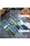 12 Pcs Clear Drawer Organizer 9 x 3 x 2 Inches Plastic Rectangle Trays Makeup Vanity Storage - 3