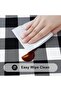 A rectangular picnic tablecloth, elastic, waterproof coated vinyl tablecloth, checkered tablecloth, dining, camping and outdoor a... - 3