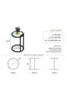 Modern Smart C-Shaped Side Table (60X35Cm) - Available in Black and White - 2
