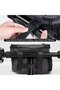 Black waterproof detachable handlebar bag. - 2