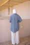 Indigo Buttoned Tencel Shirt - 5