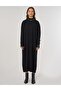 Half Turtleneck Knitwear Dress Black - 3