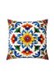 Vibrant Boho Soft Digital Printed Suede Fabric Throw Pillow Cover (40 X 40 cm) (1 Pc)
