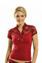 Women's Wide Lace Trim Elastane Blouse - 5