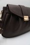 Women's Drawstring Detailed Metal Magnet and Zipper Closure Lined Crossbody Shoulder Bag - 6