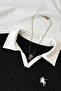 Olos Polo Collar Embroidered Gathered Long Sleeve Blouse - 2