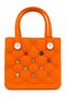 Women's Quilted Pattern Eva Material Water Resistant Large Tote Bag with Decorative Accessories - 4