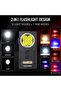 Rechargeable EDC Flashlight, LED Work Light 1000 LM Magnetic Flashlight with Clip, Dual Light Source - 5
