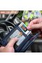 محفظة رفيعة للرجال، حامل بطاقات جلدي مزود بخاصية حجب RFID مع إغلاق مغناطيسي، تتسع لـ 12 بطاقة، ومقصورة للأوراق النقدية - 3