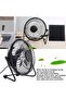 مروحة شمسية محمولة USB للتبريد والتهوية في الفناء والتخييم، مع لوحة سيليكون أحادية البلورة 5 واط 6 فولت - 3