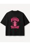 Find This Way Cactus Printed Oversize T-Shirt Unisex 80% Cotton Retro Vintage Streetwear T-Shirt Thick Textured - 5