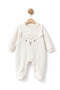 100% Organic Cotton, Unisex Hat and Booties Set, Lamb Detailed Newborn Baby Set - 2