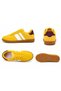 Women's Yellow White Casual Sneakers – Lace-Up Gum Sole Shoes - 2