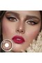 Tequila Sunrise Monthly Disposable Contact Lenses, Color Contact Lenses, Cosmetic Contact Lenses, Brown Contact Lenses - 2