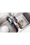Sink Caddy Sponge Holder with Dual-Layer Design Saddle Faucet Caddy for Kitchen Sink Organize - 3