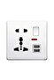 Wall Outlets, multi-function switch, universal tamper-proof double sockets with USB interface, and c