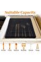 Silverware Organizer with Lid, Plastic Cutlery and Flatware Storage Box for Spoons Forks Knives Hold - 3