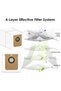 12 dust bags for Eufy Clean L60 SES / L60 Hybrid SES / L50 SES robotic vacuum cleaner - vacuum station - 2.5L large capacity - dust bags - 2-in-1 - 5