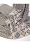 Gray Yellow Orange Panel Patterned Lightweight Terry Jacquard Interlock Fabric 150X125Cm (Each Panel)