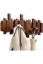 Sticks Wall-Mounted Coat Rack Rail Hook with 6 Retractable Pegs – Modern, Space-Saving Storage Organ