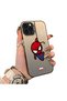 iPhone 15 Pro Compatible Silicone Edge Hard Back Case Couple Phone Case Spider Man Patterned