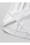 Women's White Cotton Poplin Lined Pocketed Pinterest Maxi Long High Waist Loose Summer Skirt - 4