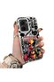 Vivo Y16 Compatible Marvel Patterned Silicone Edge Hard Back Case Couple Phone Case