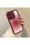 Redmi 15C 4G/5G Compatible Maroon Blur Gradient Star Pattern Silicone Case, Aesthetic Shockproof