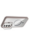 Galaxy S25 Fe Case with Camera Stand, Magsafe Compatible, Transparent Back, Silicone - 5