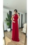Long dress with side neckline - 4
