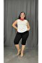 High Waist Pocket Detailed Cotton Fabric Capri, Suitable for Large Sizes - 2