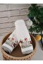 100% Cotton Moden Special Embroidered 2-Piece Towel Set 41X71 cm - 3