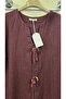 Italian Linen Dress with Large Button Detail - 2