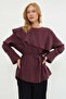 Fullamodest Cape Detailed Tunic with Tie at the Waist