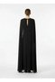 High Collar Shawl Strap Dress - 3