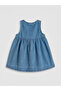 Trendlucky Embroidered Baby Girl Jean Dress with Difference in Color - 3