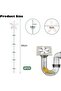 Flower-shaped drain hair collector 12pc for bathroom/kitchen. - 2