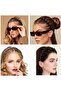 Headbands 4pc plastic 12.5cm unisex black/brown sports/face wash. - 3