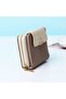 Women's PU leather wallet 5 slots zipper compact stylish. - 4