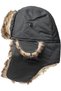 Outdoor winter hat faux fur warm black hunting earflap. - 3