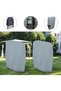 Two-piece folding sun lounger cover set, made of Oxford cloth, windproof, UV-resistant, and waterproof, suitable for garden chairs. chair (grey). - 3