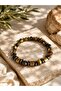 Men's Tiger's Eye and Hematite Natural Stone Bracelet – Cylinder & Sphere Cut Luxury Design