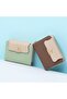 Women's PU leather wallet 5 slots zipper compact stylish. - 3