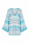 June Knitted Mini Beach Dress Zigzag Metallic Almara