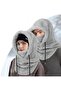 Winter cycling knit hat windproof warm neck warmer face mask.