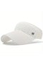 Women's foldable sun hat black wide brim ponytail UV.