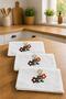 Spring 3-Piece Embroidered Gift Dowry Set 100% Cotton Kitchen Towel Set Boxed 30X50 cm - 2